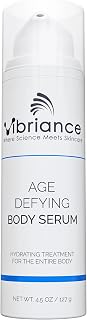 Vibriance Age Defying Body Serum, 4.5 Fl Oz - Anti Aging & Ultra Hydrating Serum - Infused with Hyaluronic Acid - Fast-Absorbing Skin Serum - Crepe Corrector for Wrinkles & Dryness