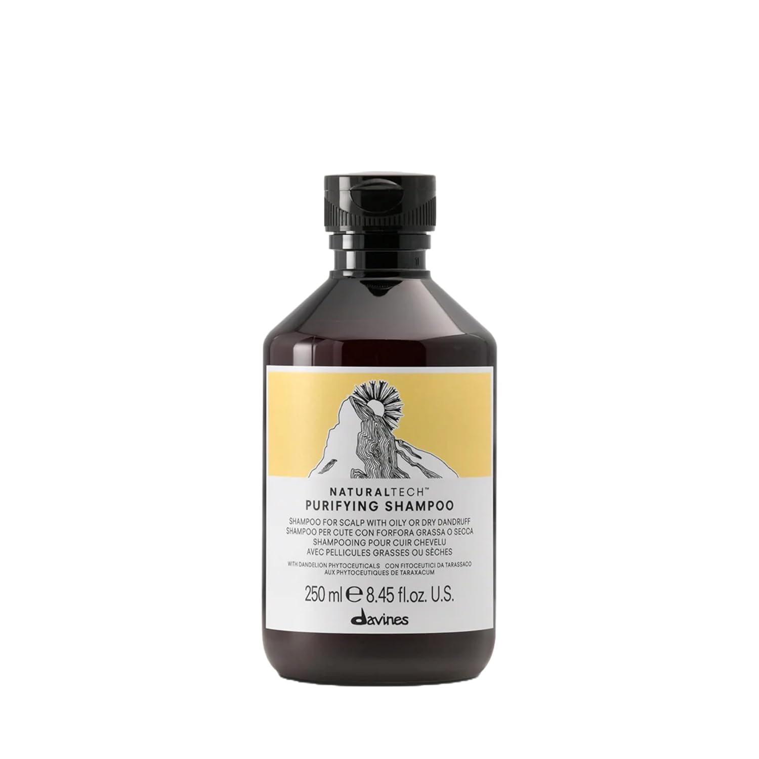 Naturaltech Purifying Shampoo, for scalps with dry or greasy dandruff | Clarifying and detoxifying Shampoo fights microbial attacks and dandruff, establishing a healthy environment for hair growth.