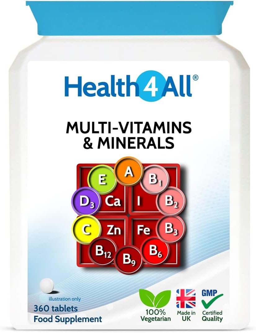 Health4All Multivitamins & Minerals One a Day 360 Tablets 100% RDA