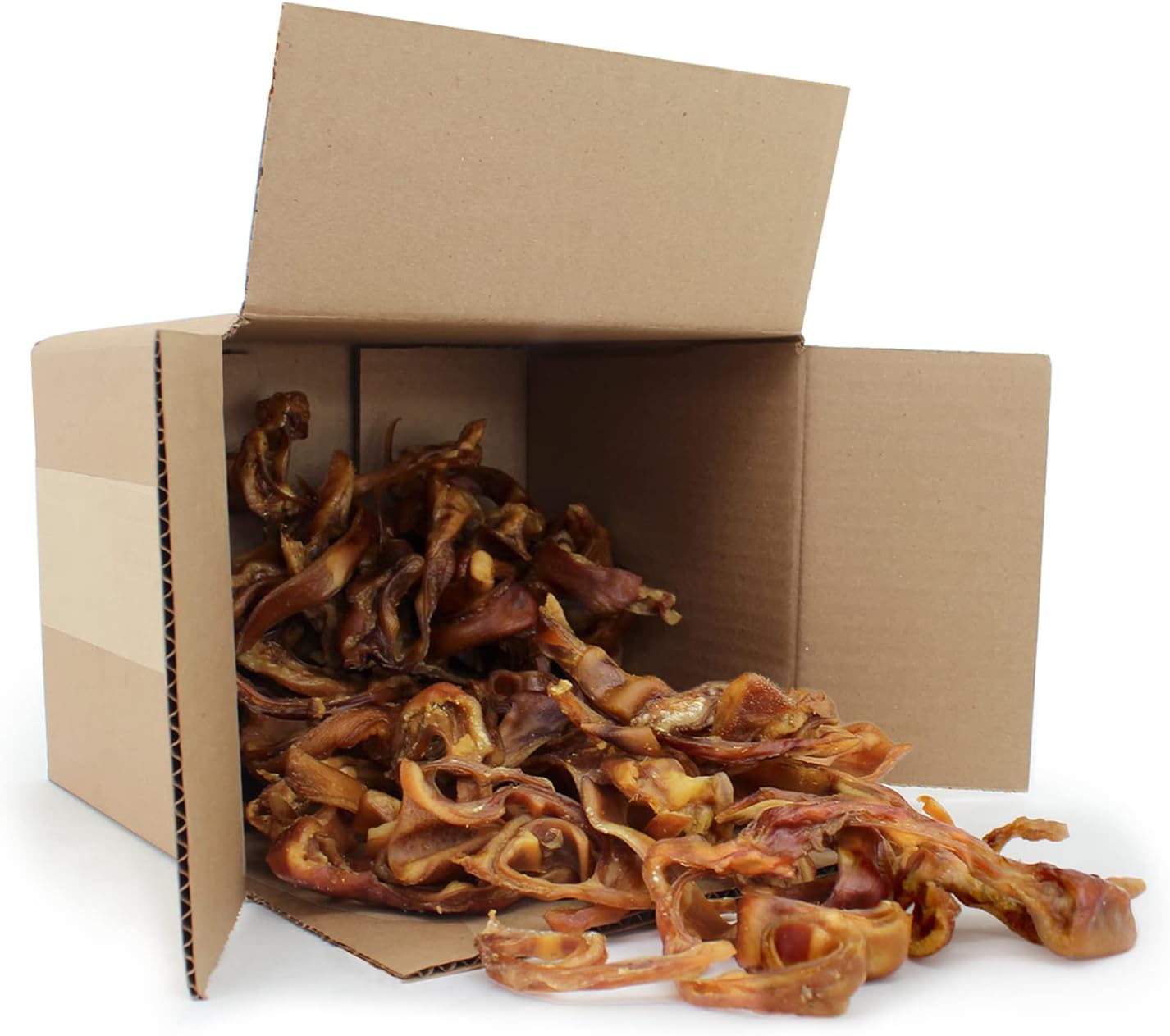 Best Pet Supplies GigaBite Roasted Pig Ears for Dogs - Natural Dog Chews, Roasted Pigs Ears, Safe for Puppies and Aggressive Chewers, Cleans Teeth and Gums - Premium Slivers, 2.2 Pounds