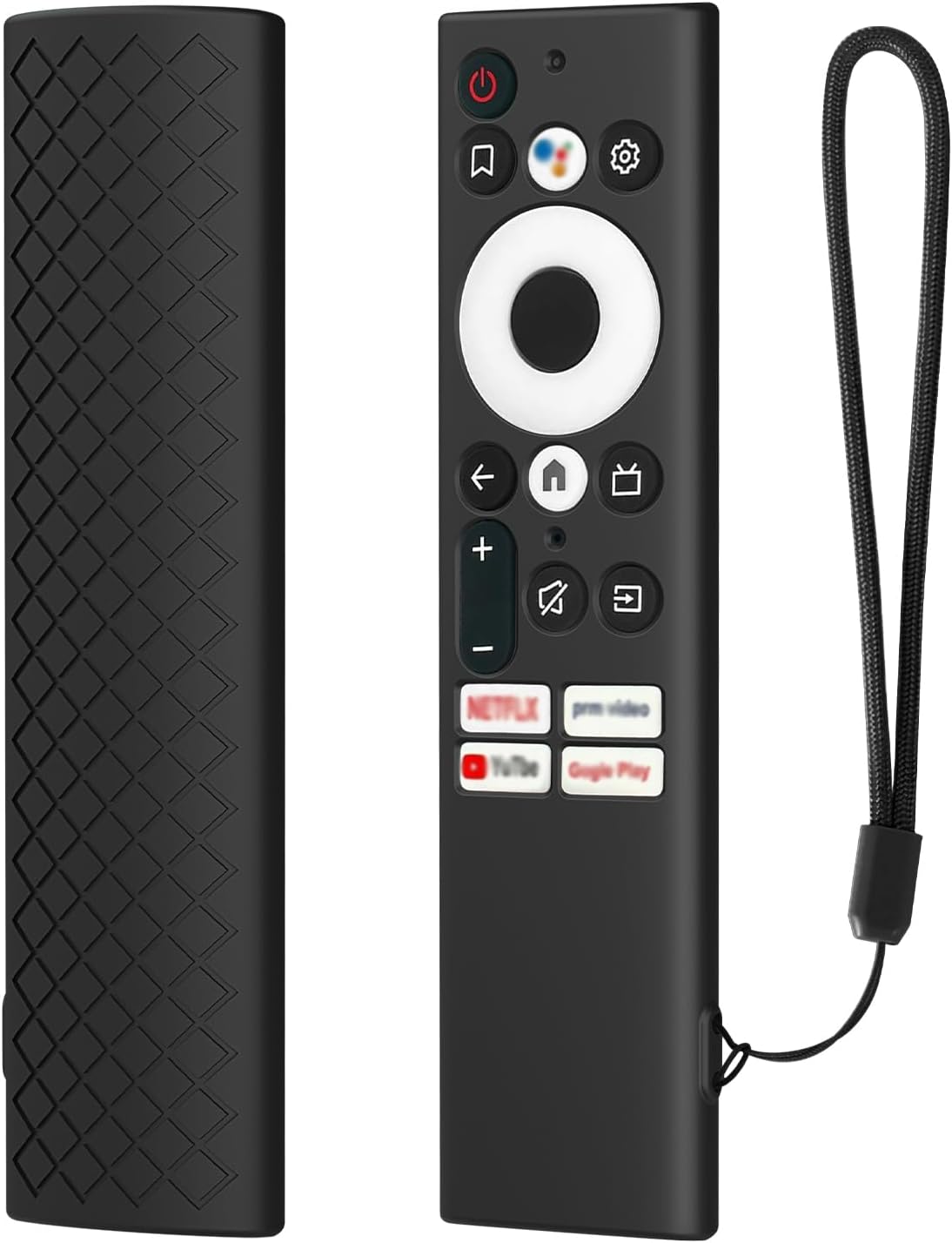 Remote Case for Skyworth TV 55Q20 TC9010 TC9012 RHA-T2 Haier TVS Kodak Matrix QLED 4K 55MT5022 CAPRO Protective Control Cover Silicone (Black)