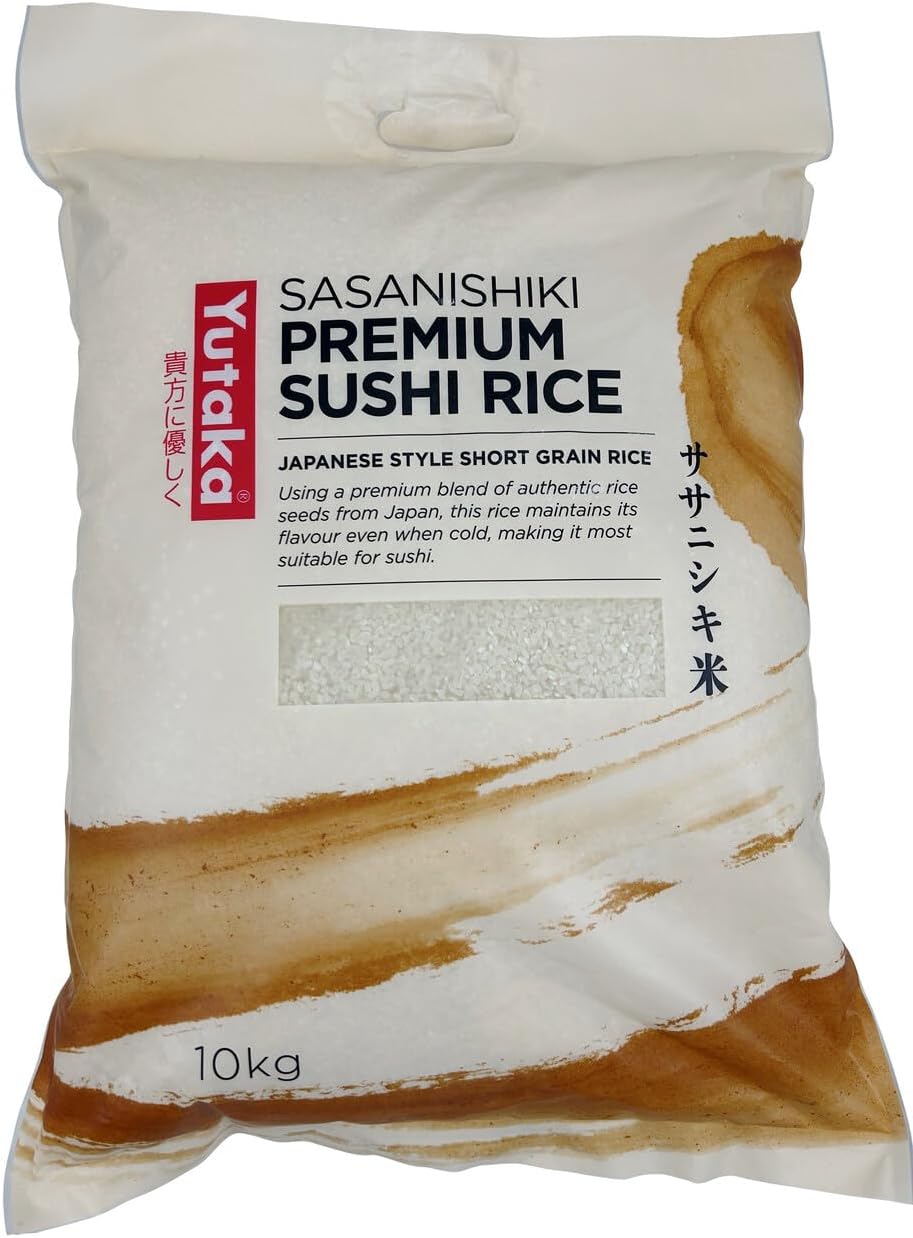 Yutaka Sasanishiki Super Premium Short Grain Rice 10 kg | Premium Japanese Short Grain Rice for Sushi, Onigiri & Traditional Dishes | Light Texture & Fluffy Finish