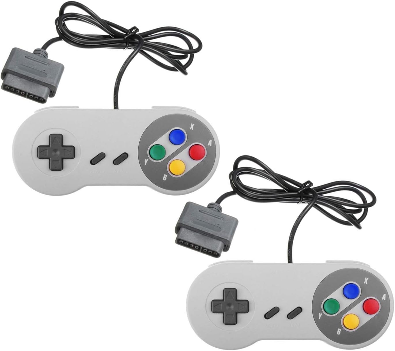 TRIXES 2x Retro Replacement Gaming Controllers, Game Controller, Gaming Accessories, Gamepad, Gaming, Gaming Console Accessories, Gamepads for Use with SNES