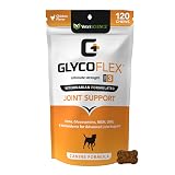 VetriScience Extra Strength Healthy Hip & Joint Chews, GlycoFlex Glucosamine & Green-Lipped Mussel Joint Support Supplement for Dogs, Promote Mobility & Soothe Joint Discomfort, Chicken, 120 Count