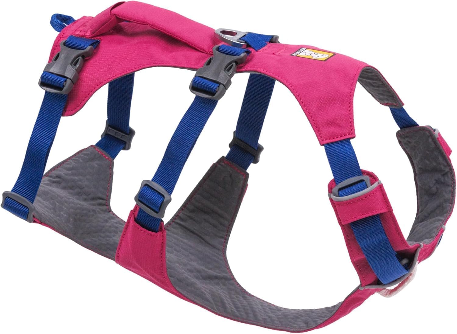 Ruffwear, Flagline Dog Body Harness, Alpenglow Pink, Medium | Lightweight, Minimalist, Low Profile Fit, Debris-Resistant Liner, Handle for Lift and Assist, Three Leash Attachment Points