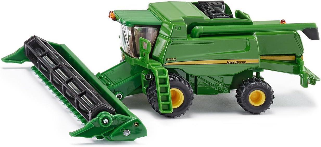 siku 1876, John Deere T670i Combine Harvester, 1:87, Metal,Plastic, Green, Movable and detachable cutting unit