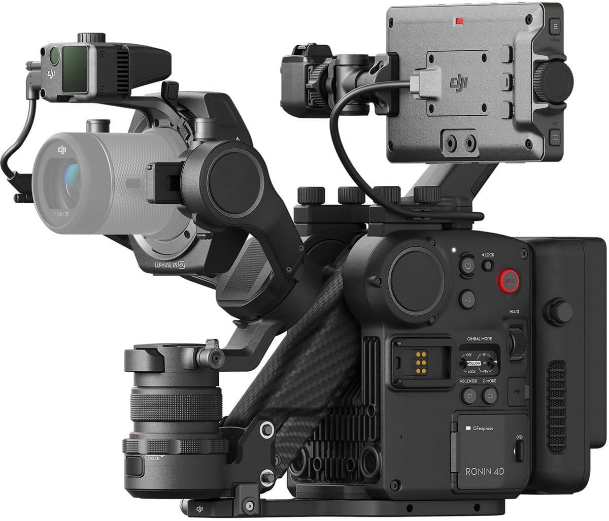 DJI Ronin 4D-6K, 4-Axis Stabilization on Par with a Dolly, Highly Integrated Modular Design, Full-Frame Gimbal Camera, 6K/60fps and 4K/120fps Internal ProRes RAW Recording, LiDAR Range Finder and More
