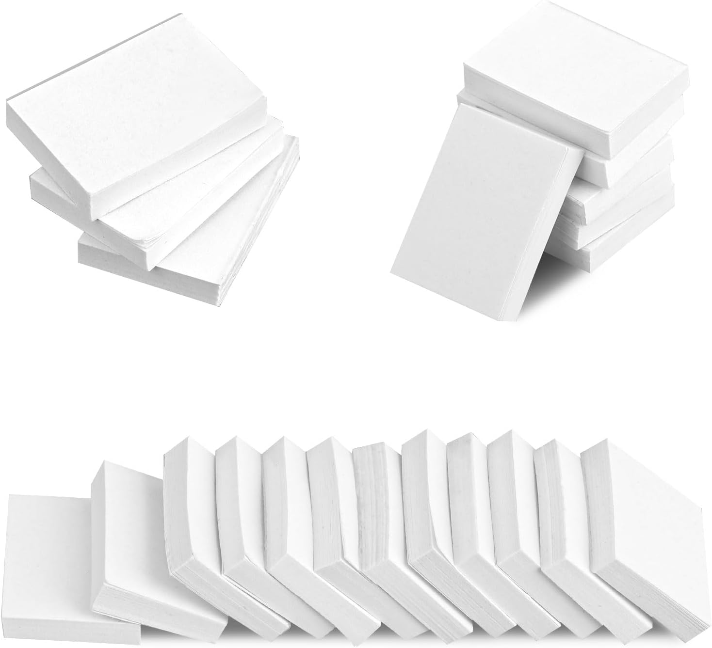 50pcs Blank Miniature Books, 1:12 Scale Mini Dollhouse Book Ornaments White Tiny Notebook Model Small Opening Book Toys for Dollhouse Bookshelf Decoration Pretend Play Supplies