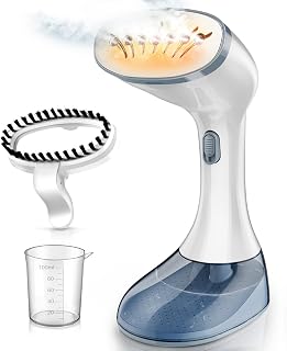 Steamer for Clothes, 1800W Fast Heat-up Clothes Steamer Handheld Garment Steamer with 3 Steam Settings, 380ml Water Tank, 9.8' Cord, Portable Travel Steam Iron for Removes Wrinkle Safe on All Fabrics