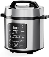 DUMOS 12-in-1 Electric Pressure Cooker 6 QT Stainless Steel Multi Cooker Electric for Pressure, Rice, Steamer, Yogurt Maker, Slow Cook,Meat Stew, Cake, Porridge, Multigrain