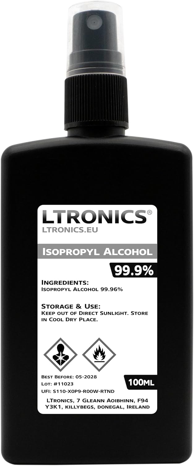 Isopropyl Alcohol Premium ACS BP Grade 99.9% IPA Rubbing Alcohol Isopropanol - 100ml Spray Cap