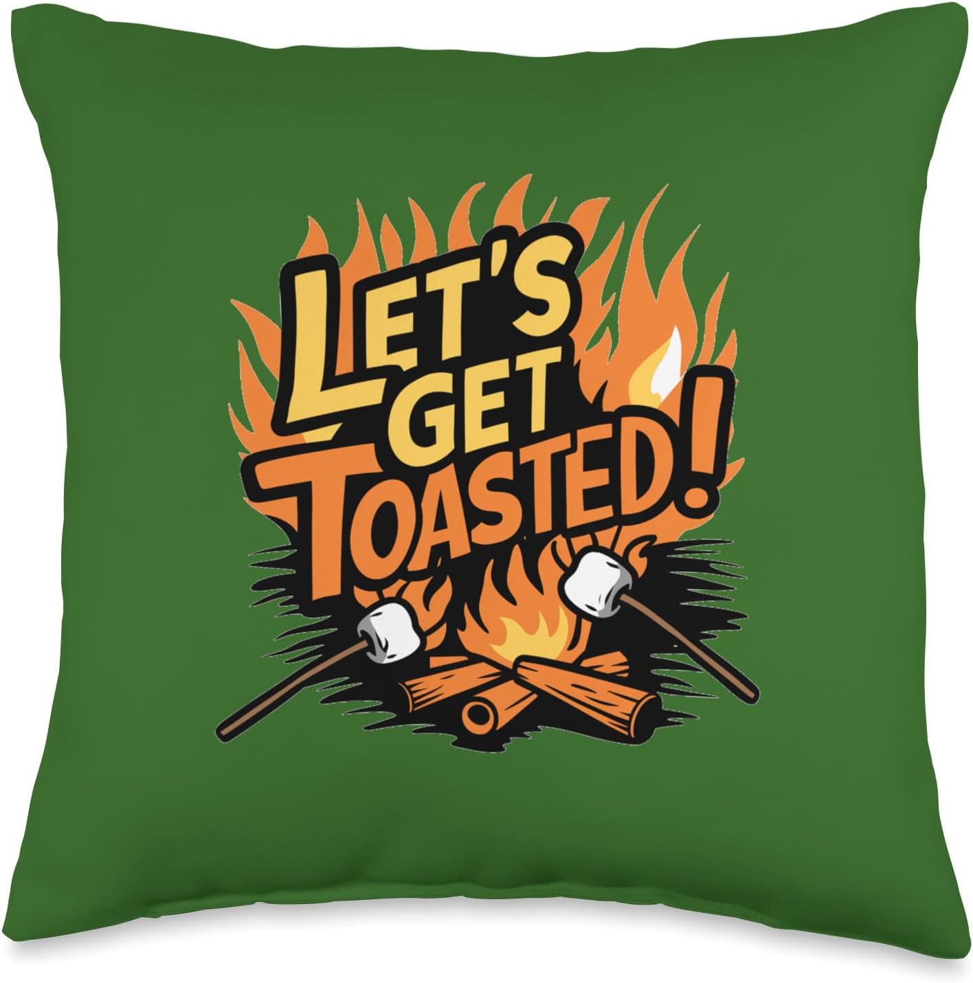 Toasted Marshmallows Throw Pillow