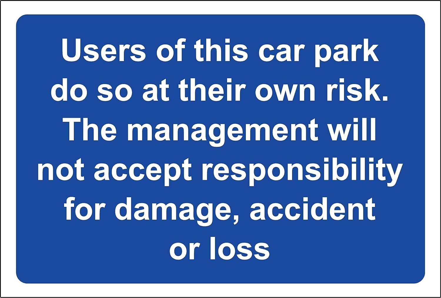 KPCM Display ltd 1.2mm Rigid Plastic Safety Sign, 300mm x 200mm, Digitally Printed, Pack of 5