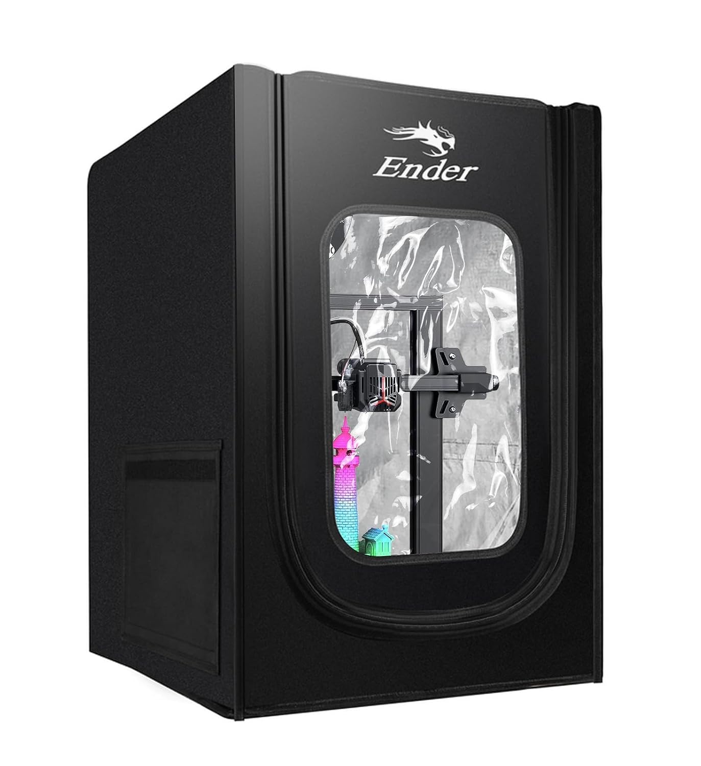 Creality Official Ender 3 Enclosure Fireproof and Dustproof Tent Protective Cover for Ender 3/3 Pro / 3 V2 / 3 Neo / 3V2 Neo / 3 V3 SE / K1 / K1C 3D Printer, Dimension 18.9 * 23.6 * 28.3"