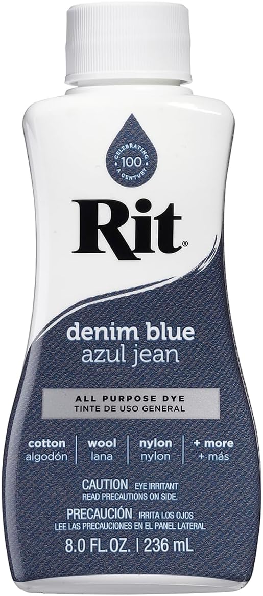 Rit All-Purpose Liquid Dye, Denim Blue