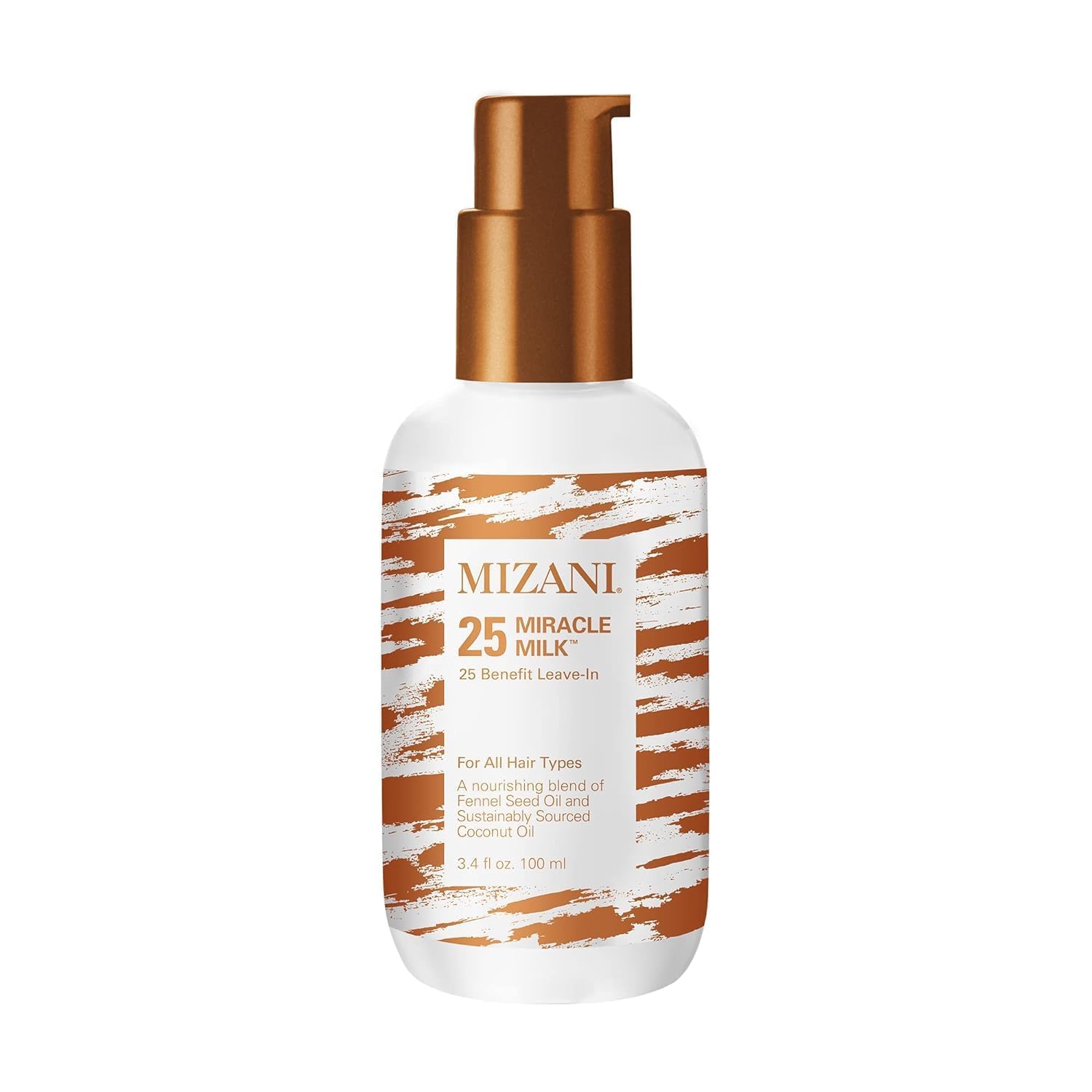 Mizani 25 Benefit Miracle Milk Leave in Conditioner - Heat Protectant & Detangler Spray, With Coconut Oil, For Frizzy & Curly Hair
