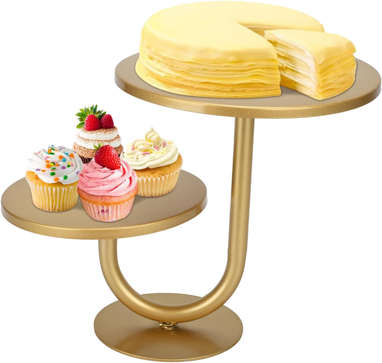 Cake Stand,2-Tier Cupcake Stand,Birthday Cake Stands,Cake Stands for Party Dessert Display