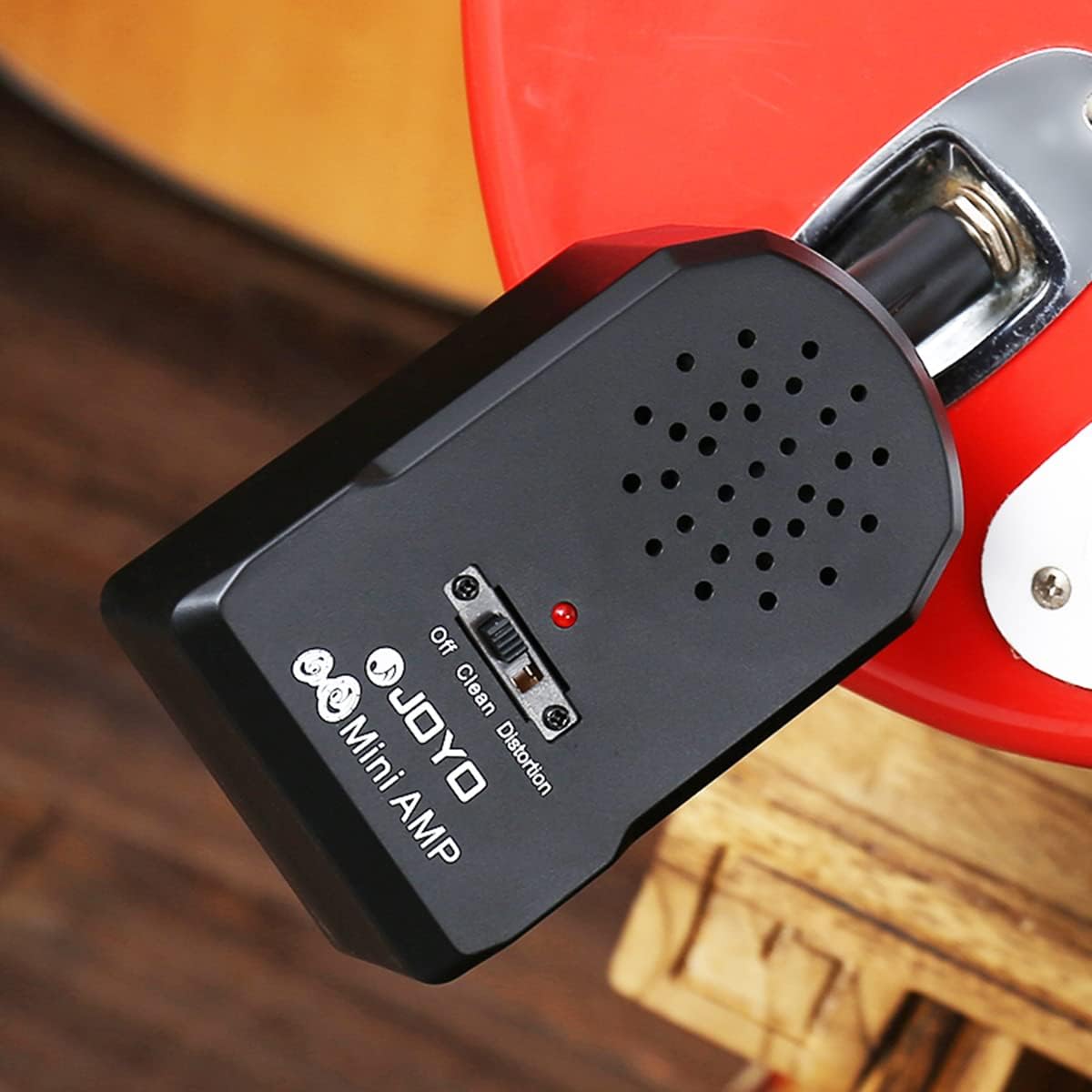 Guitar Headphone Amp - Mini Rechargeable Pocket Amplifier With Big Speaker, Clean & Distortion Effects, Chorus, Overdrive, and Wah (JA-01)