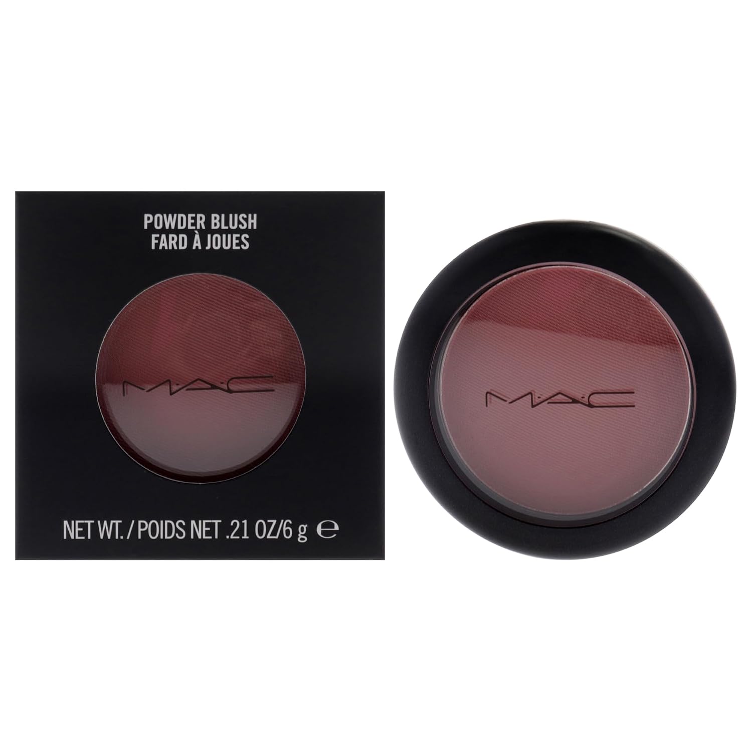MAC Blush Powder for Women, Desert Rose, desert rose-soft reddish burgundy (matte), 6g/.21 ounce