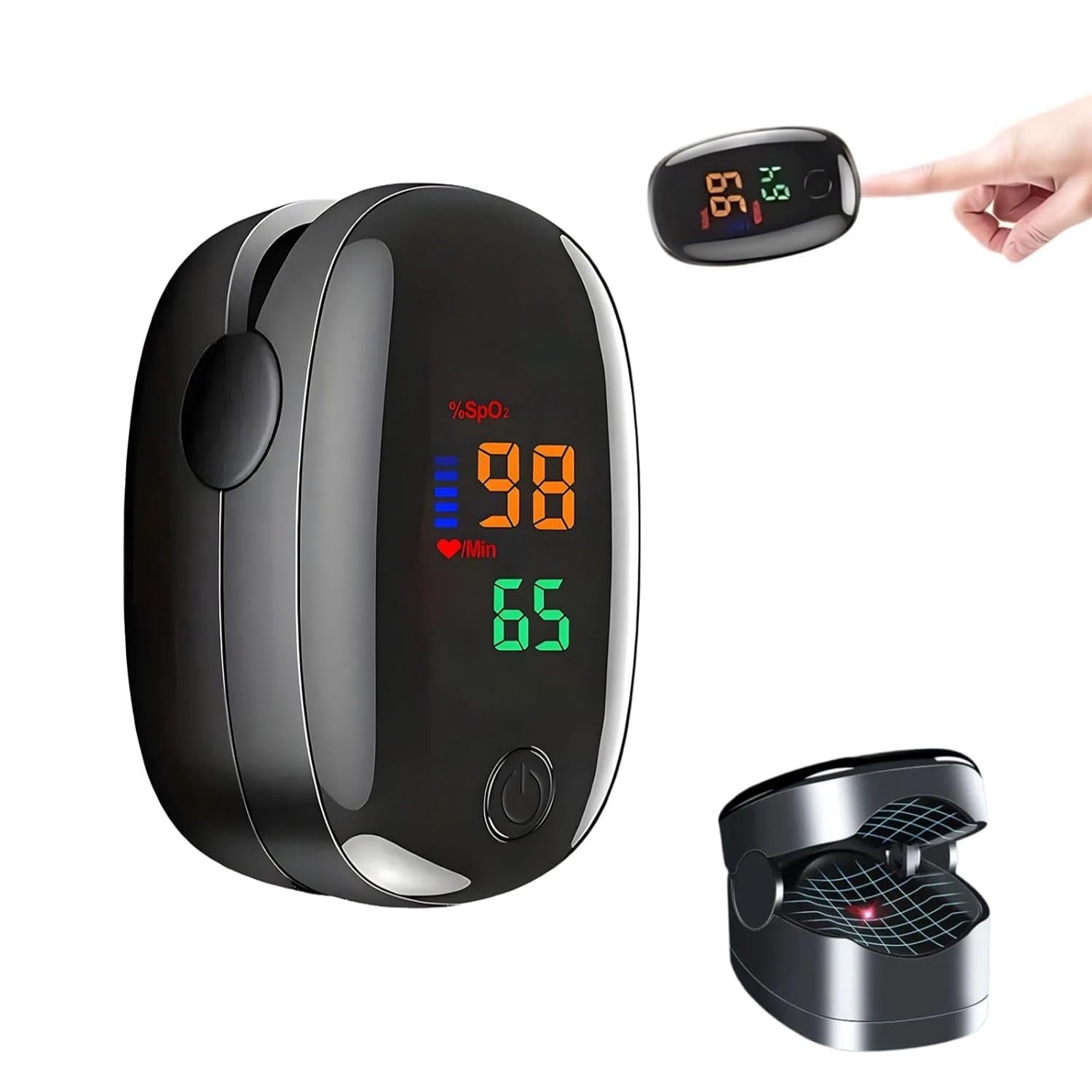 Non Invasive for Meter-Glucose monitor no pricking glucose meters, 2025 Upgraded Blood Sugar Monitors for Home or Outdoor Use-1PCS W1