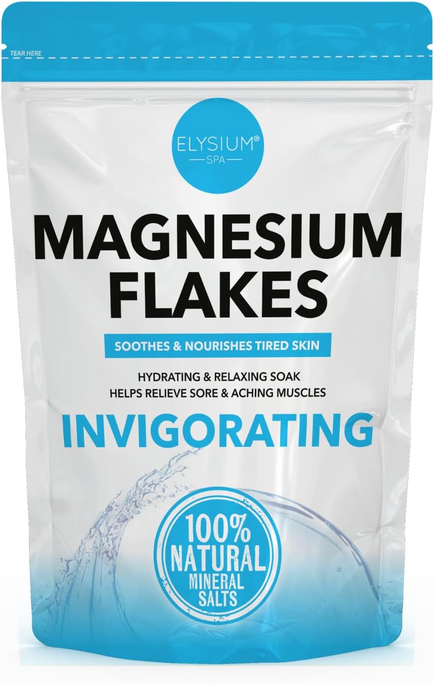 Elysium Spa 100% Natural Mineral Salts - Magnesium Flakes (500g)