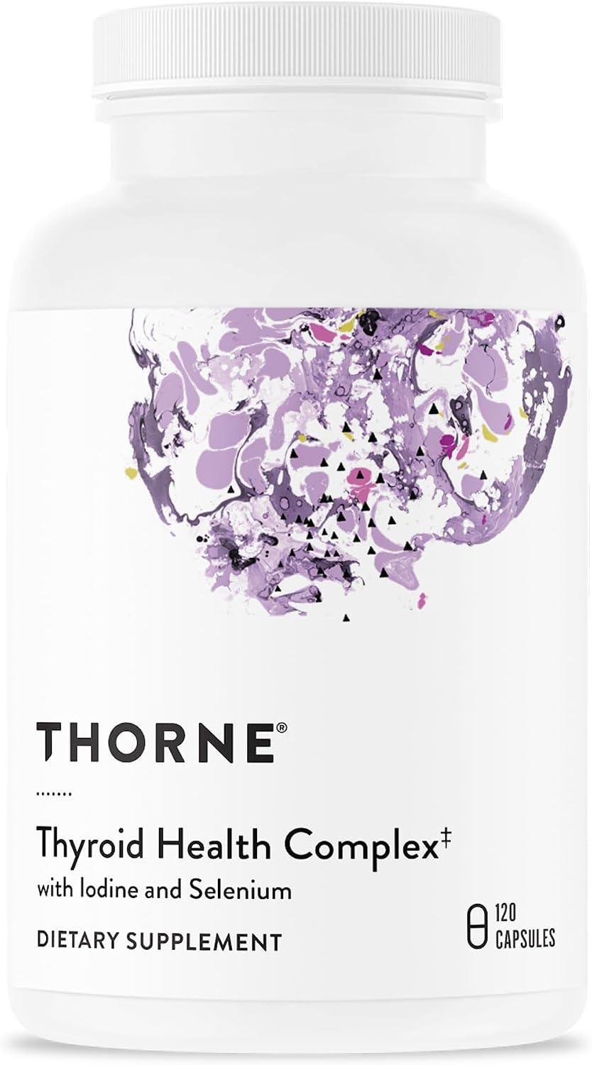 THORNE Thyroid Health Complex, Iodine, L-Tyrosine & Selenium, 120 Capsules