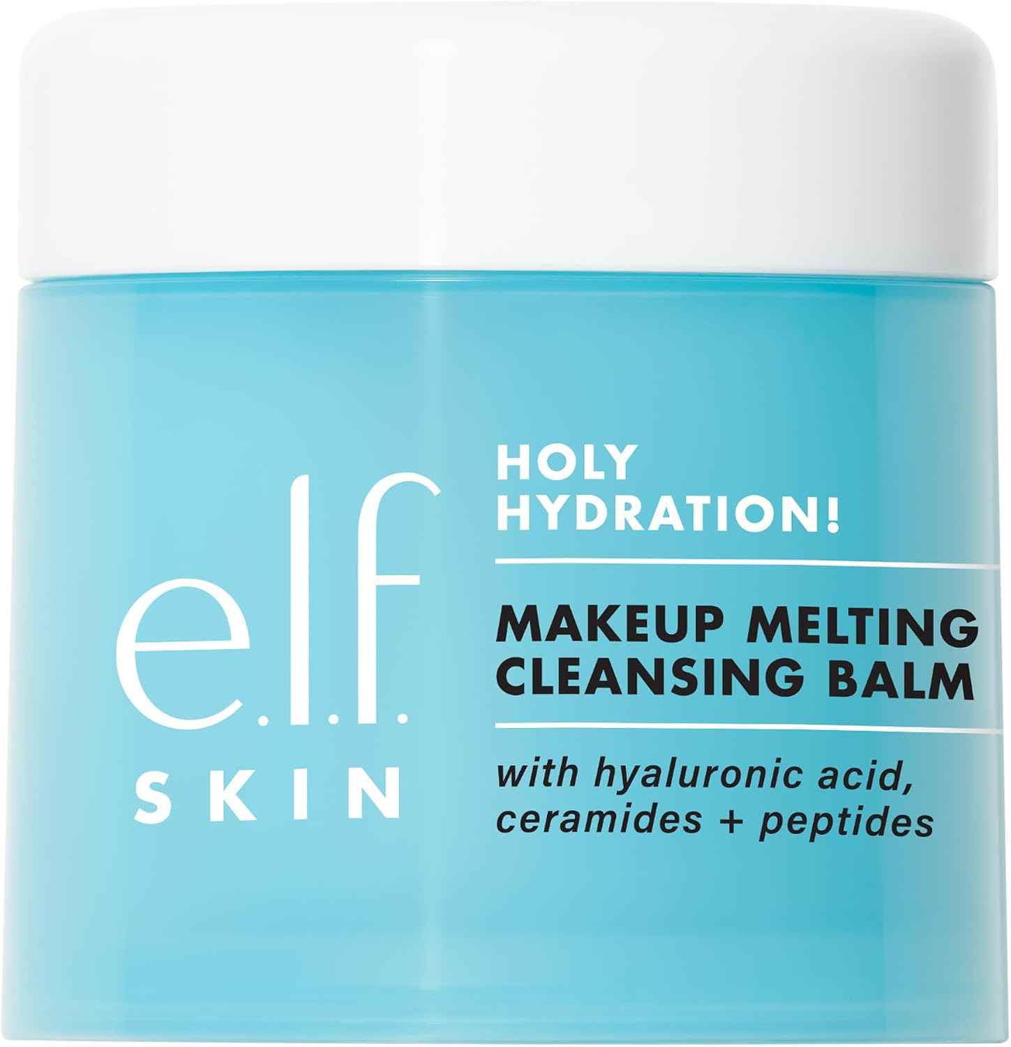e.l.f. SKIN Holy Hydration Makeup Melting Cleansing Balm, Face Cleanser and Makeup Remover, Infused with Hyaluronic Acid to Hydrate Skin, Vegan and Cruelty-Free