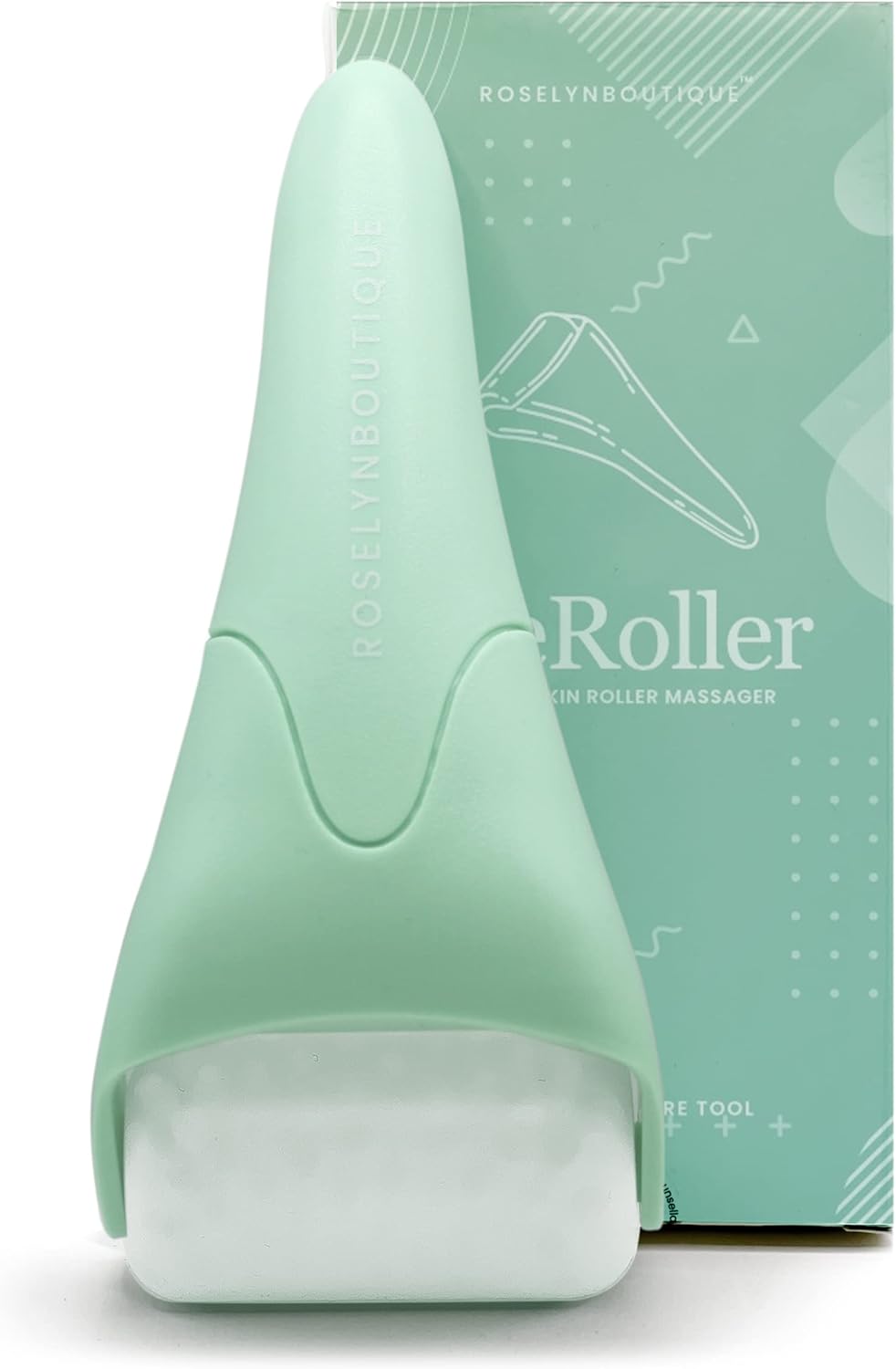 ROSELYNBOUTIQUE Cryotherapy Ice Roller for Face Wrinkles Fine Lines Puffiness Stick Massager Facial Skin Care Tools Self Care Gifts for Men Women (Green)