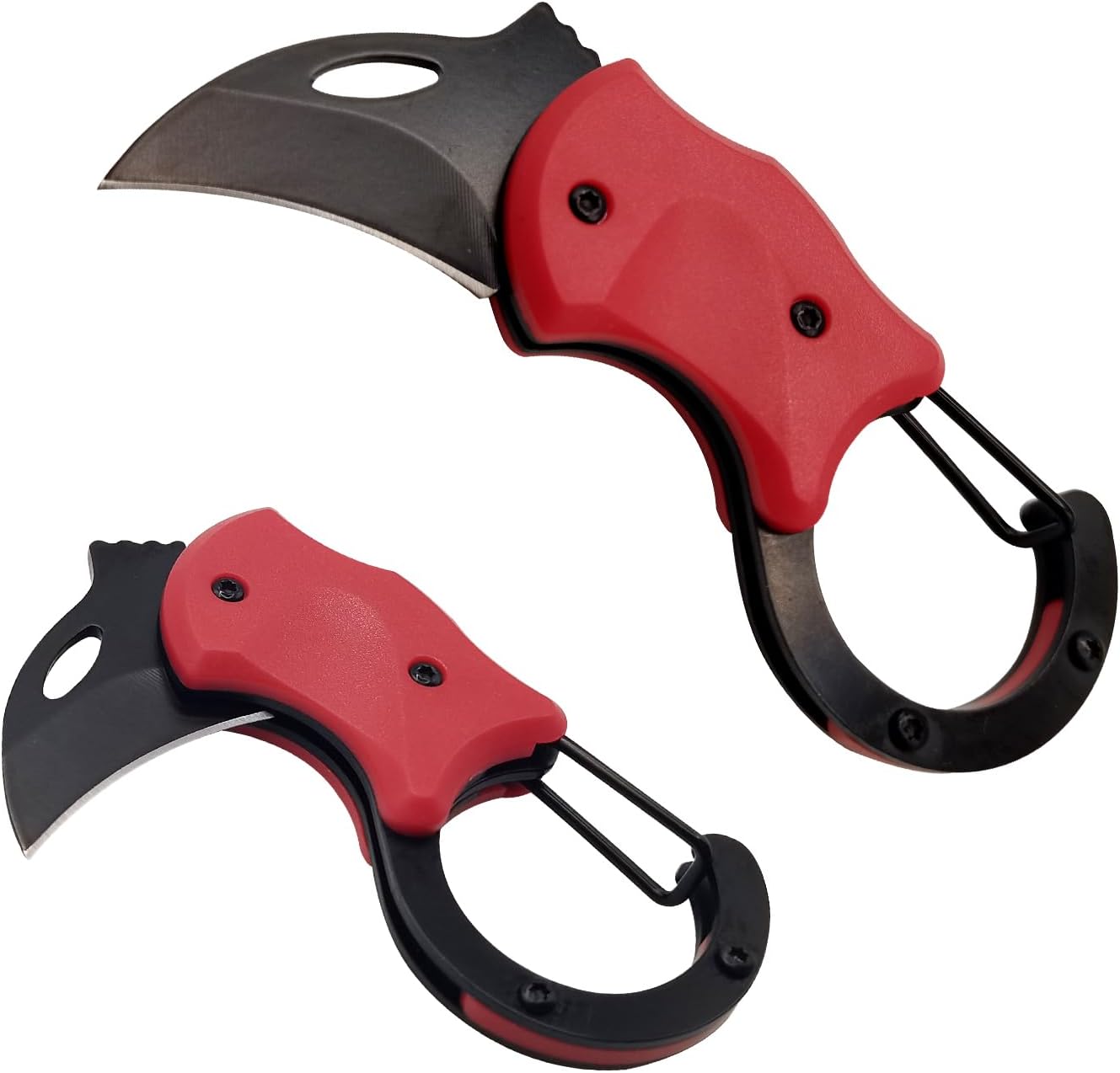 Cool Folding Knife Box Cutter, UK legal Pocket Knife for Men with 1.34 inch Sharp Blade, Small EDC Knives Tool for Everyday Carry, Great gadgets for you(Red)