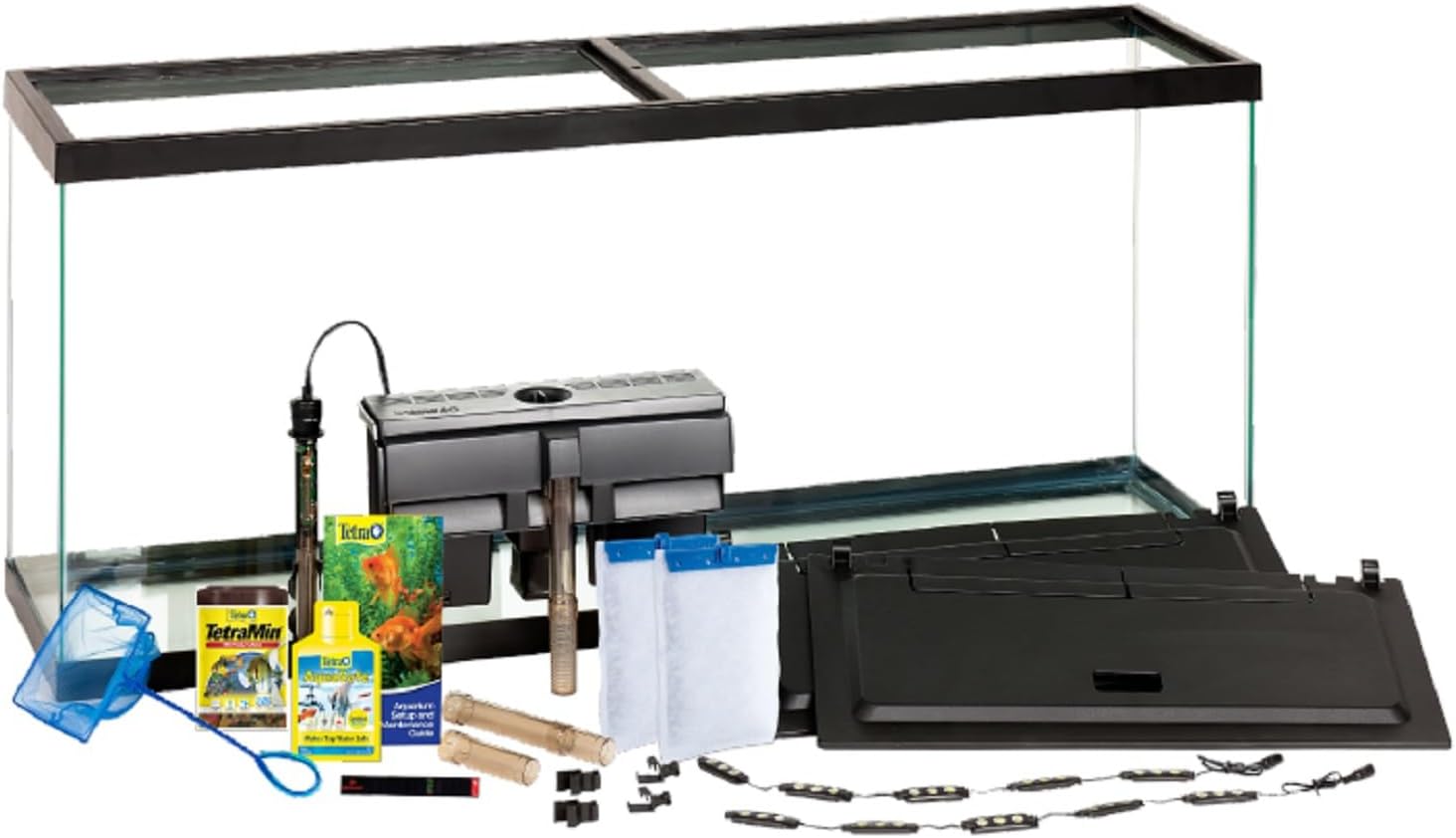 Tetra Complete LED Aquarium 55 Gallons, Includes LED Lighting, Filtration, Heater and Accessories