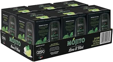 Mojito, Italian Sparkling Beverage with Lime & Mint, 11.2 Oz. Cans (Pack of 24)