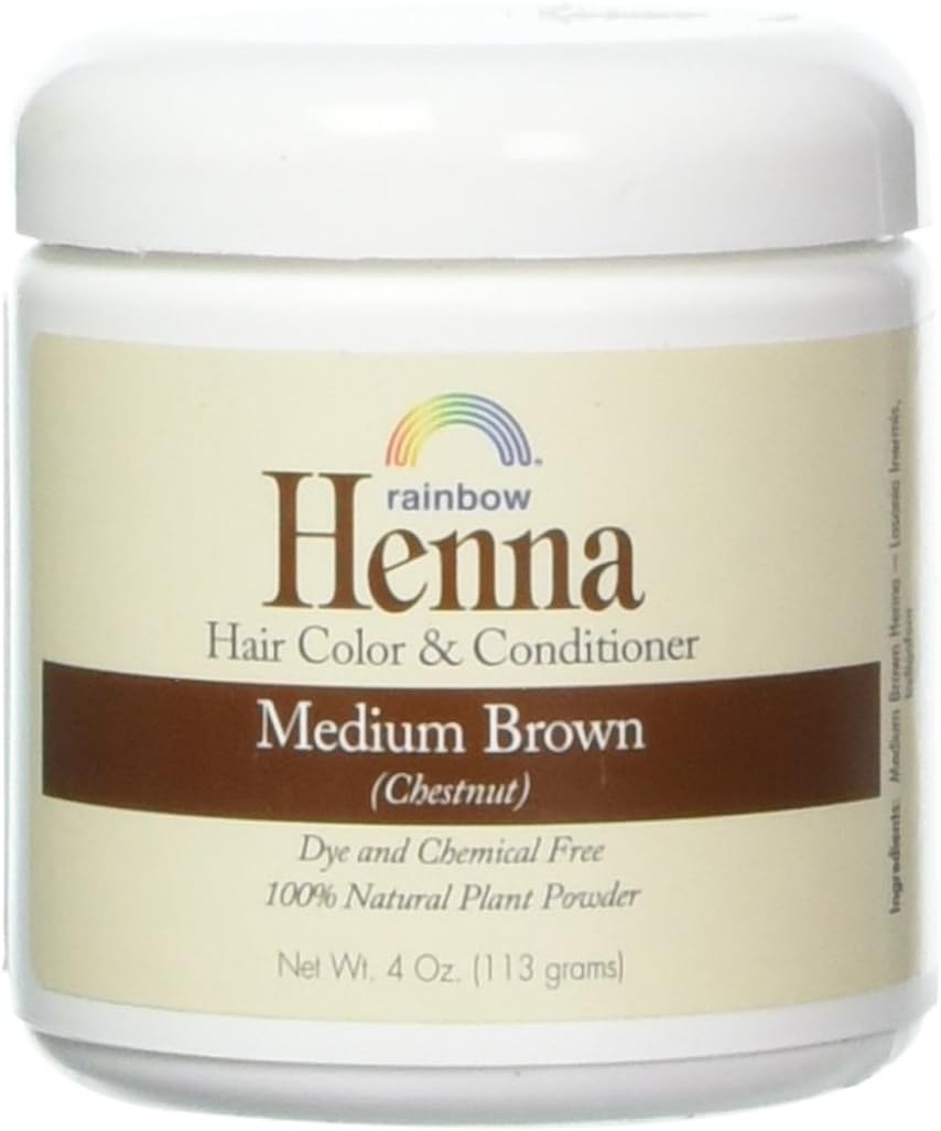 Rainbow Research Henna Hair Color and Conditioner, Persian Brown Chestnut, 4 Ounce (HEN40004)