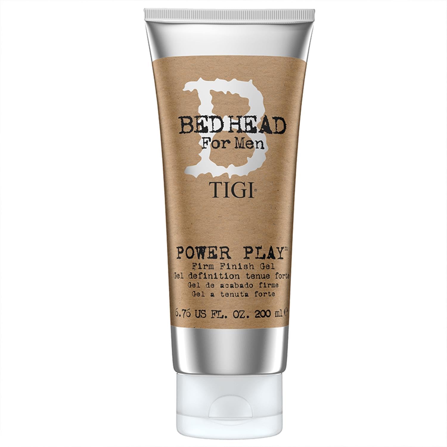 Bed Head for Men by TIGI - Power Play Mens Hair Gel - Strong Hold - Hair Styling - 200 ml