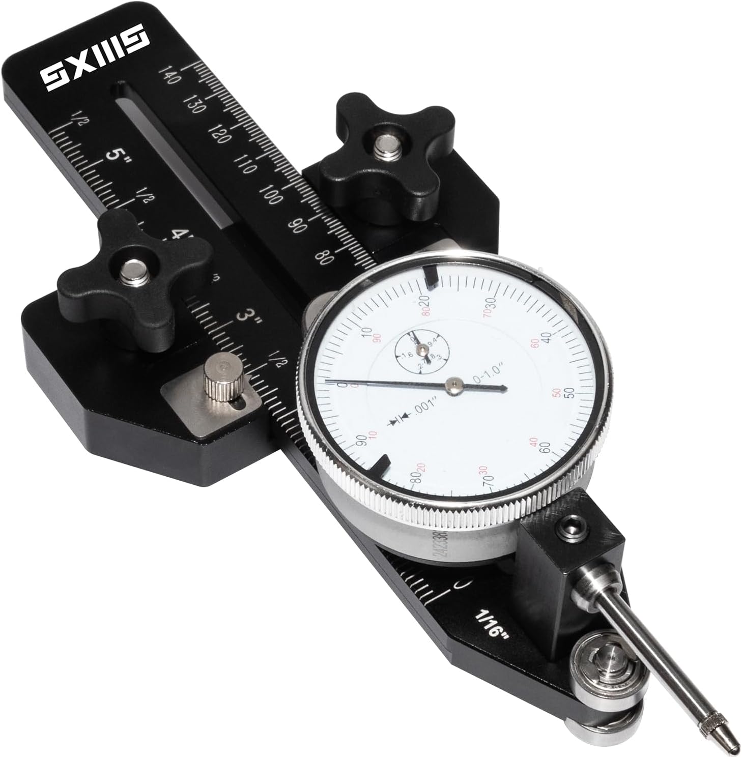 Thin Rip Jig Table Saw Jig Guide for Making Repetitive Narrow with Precision Dial Indicator Gauge