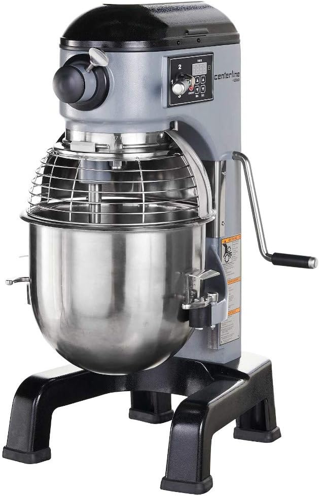 Hobart 20 Qt Planetary Mixer - Bench Type, 3 Fixed Speeds, Stainless Steel Bowl & Accessories, 1/2 HP, 120V