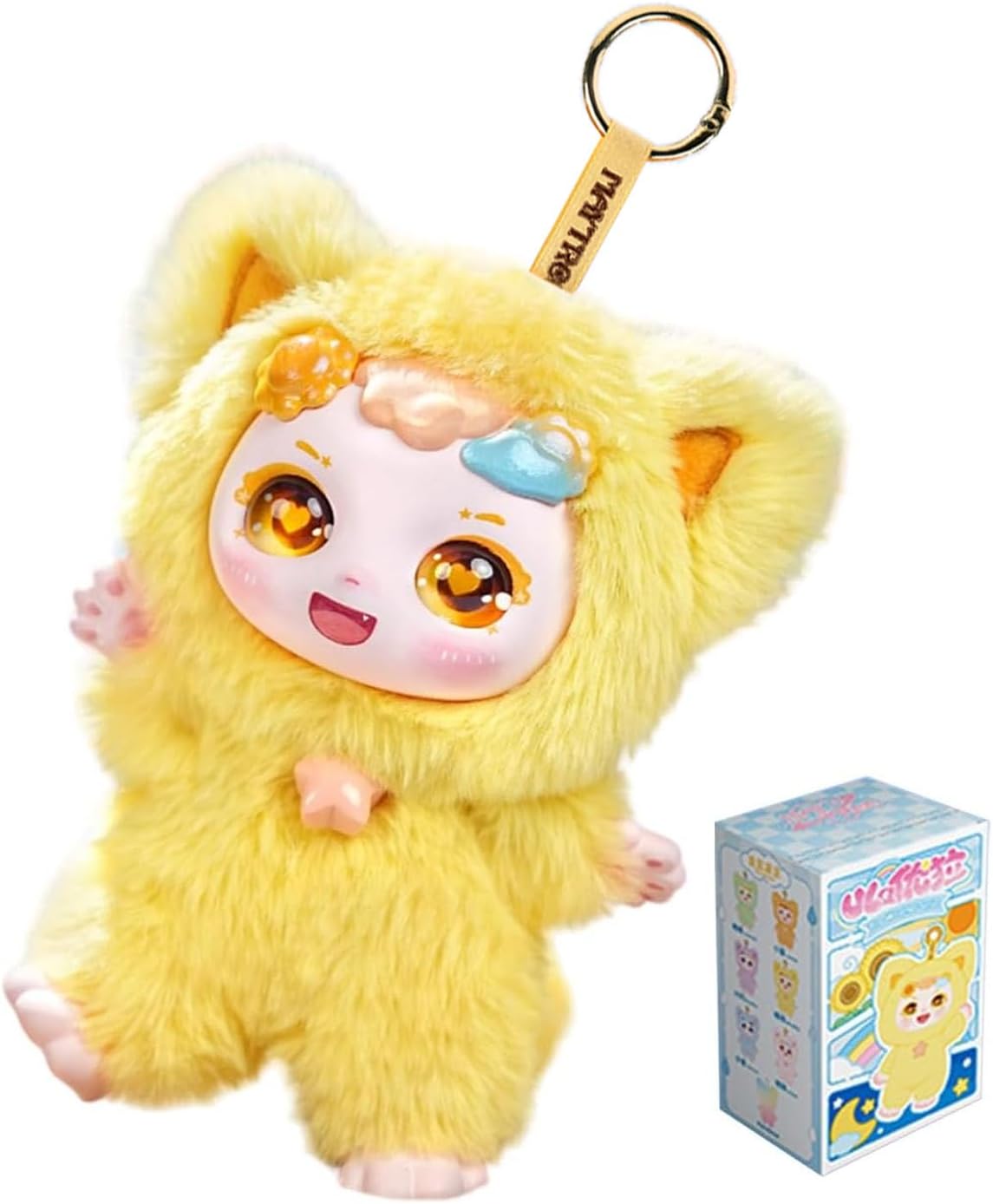 CALEMBOU Plush Doll Blind Box, Ula Weather Series Blind Boxes Stuffed Keychain, Kawaii 1 of 6 Possible Mystery Collectible Toys Cute Soft Animals Charm Birthday Gifts