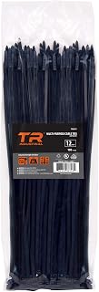 TR Industrial Multi-Purpose UV Resistant Black Cable Ties, 12 inches, 500 Pack