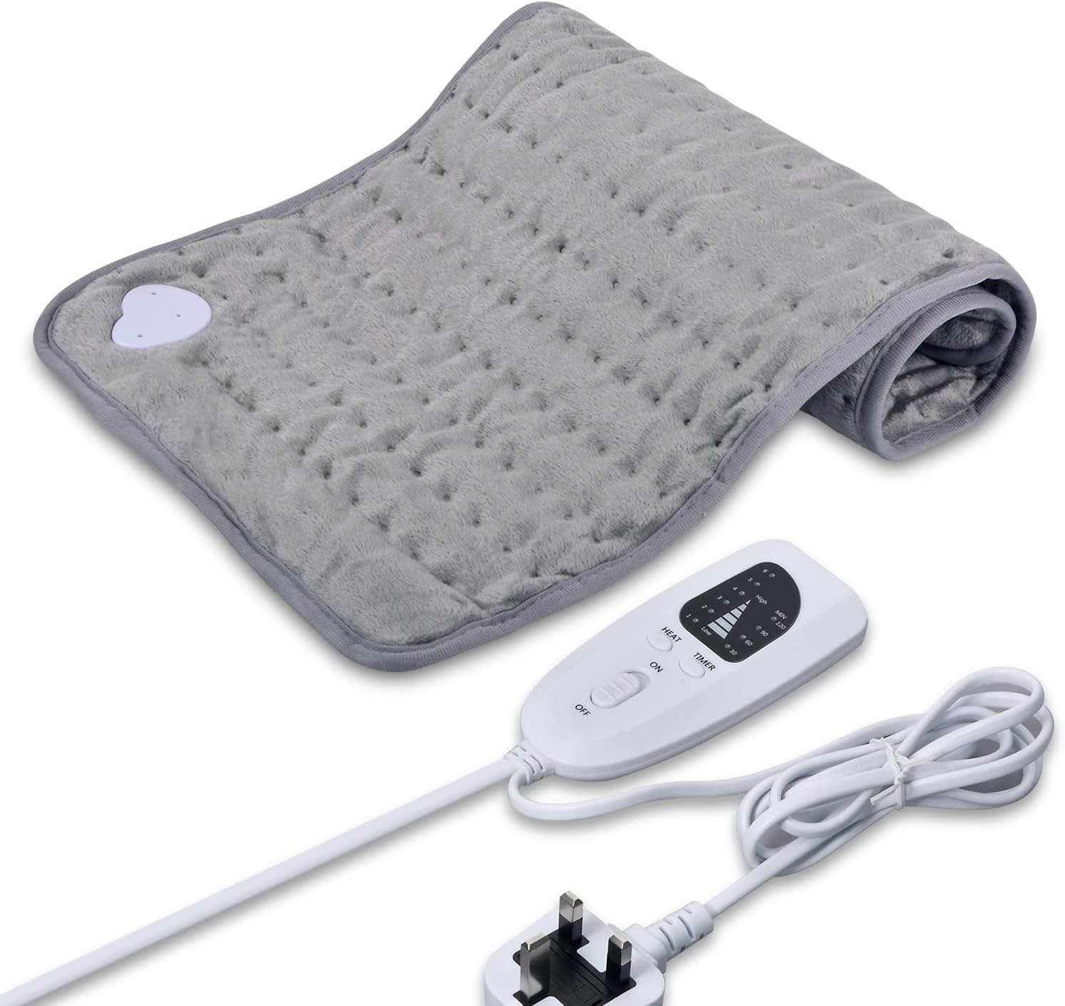 Volenx Heat Pad 12"x24", Heating Pad with Auto Shut Off & Machine Washable, Electric Blanket with 6 Heat Levels & 4 Timer Settings, Soft Heated Blanket for Back Neck Shoulder