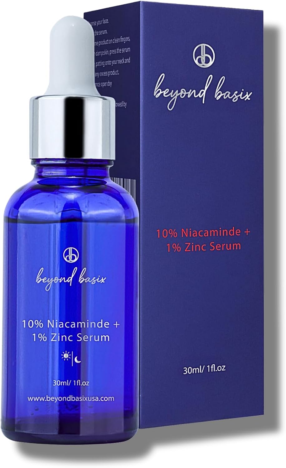 10% Niacinamide + 1% Zinc Serum for Men – Reduces Acne, Pore Size & Blackheads – Balances Oily Skin, Controls Oil Production & Calms Redness – Lightweight, Non-Greasy Formula for All Skin Types