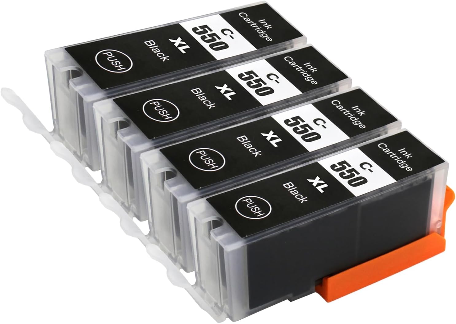 4 Go Inks Black Ink Cartridges to replace Canon PGI-550Bk Compatible / Non-OEM for PIXMA Printers, High Capacity