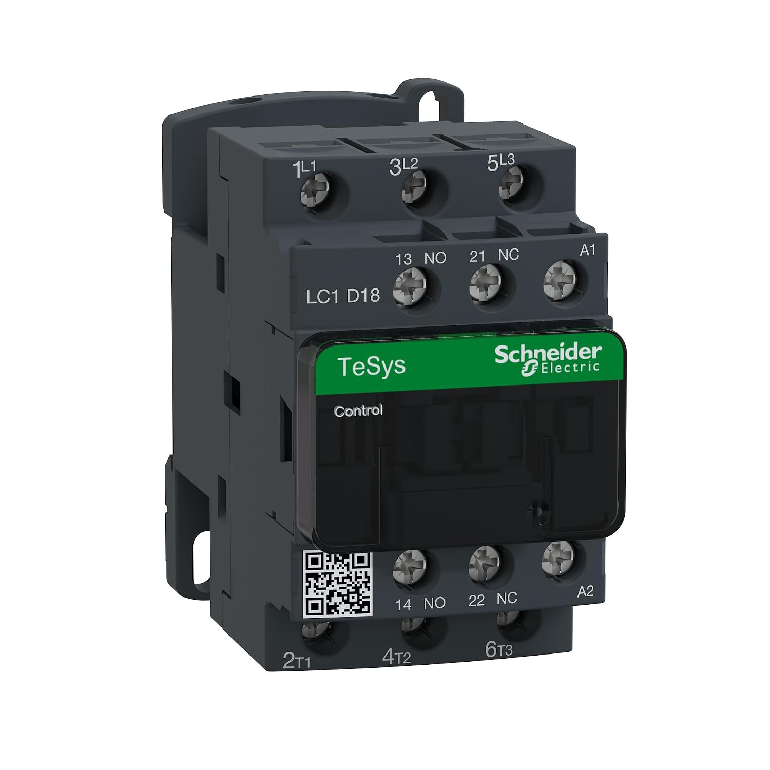 Schneider Electric LC1D18G7 Iec Magnetic Contactr, 120Vac, 18A, 1Nc/1No