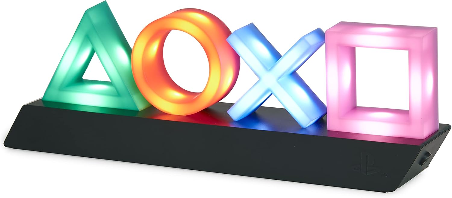 PlayStation Icons Light with 3 Light Modes - Sound Reactive, Dynamic Phasing, and Standard Mode - Gaming Room Decor and Gamer Lighting | Paladone