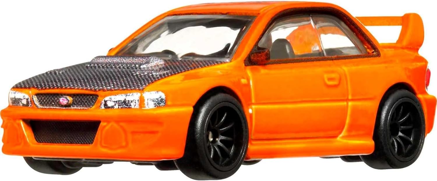 Hot Wheels Car Culture Circuit Legends Vehicles for 3 Kids Years Old & Up, Subaru WRX Sti 22B, Premium Collection of Car Culture 1:64 Scale Vehicles