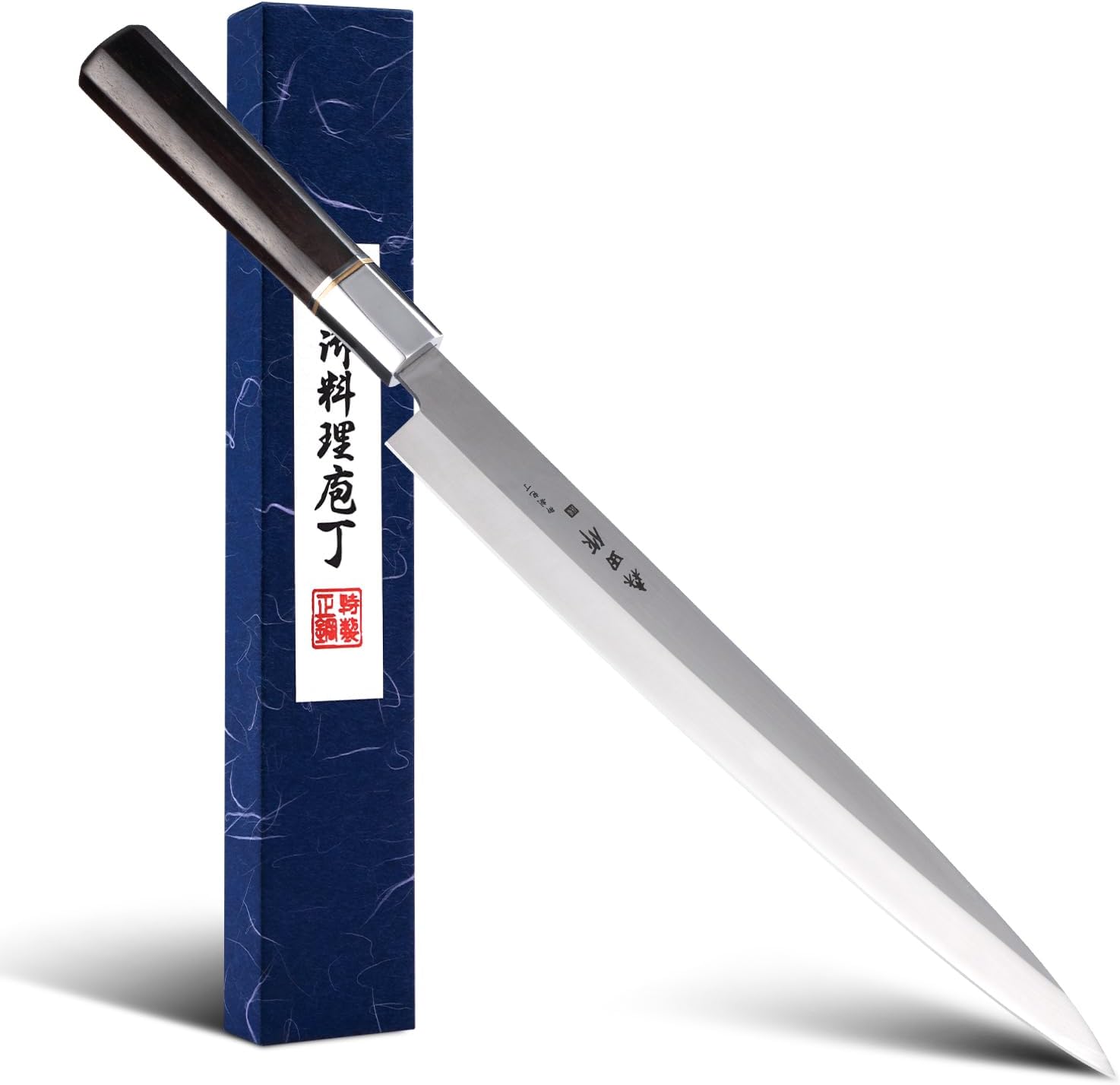 Sushi Knife 12 inch(300mm),7Cr17MoV,Octagonal Ebony Handle