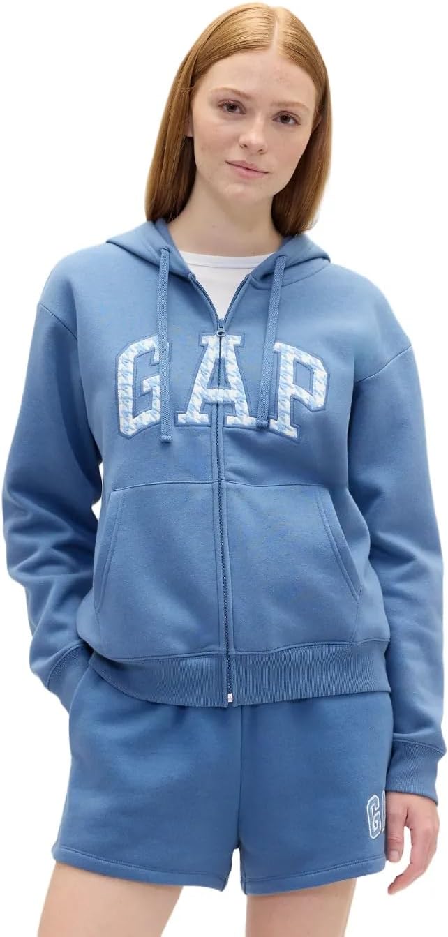 GAP Women's Logo Hoodie Hooded Full Zip Sweatshirt