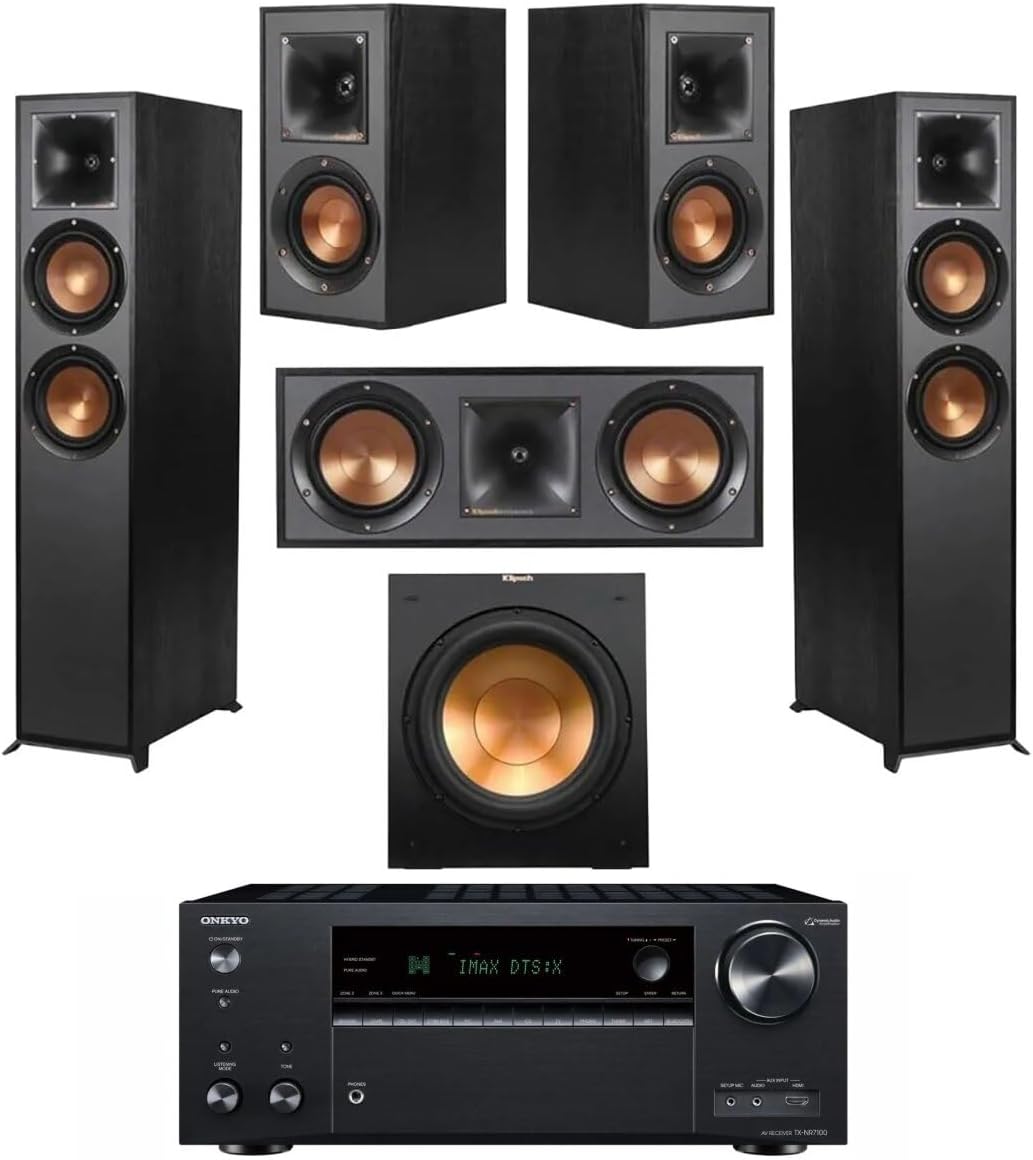 Klipsch Reference 5.1 Home Theater Bundle with Onkyo TX-NR7100 Receiver