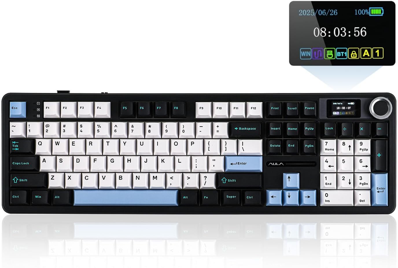 EPOMAKER X Aula F108 PRO Wireless Gaming Keyboard with Screen