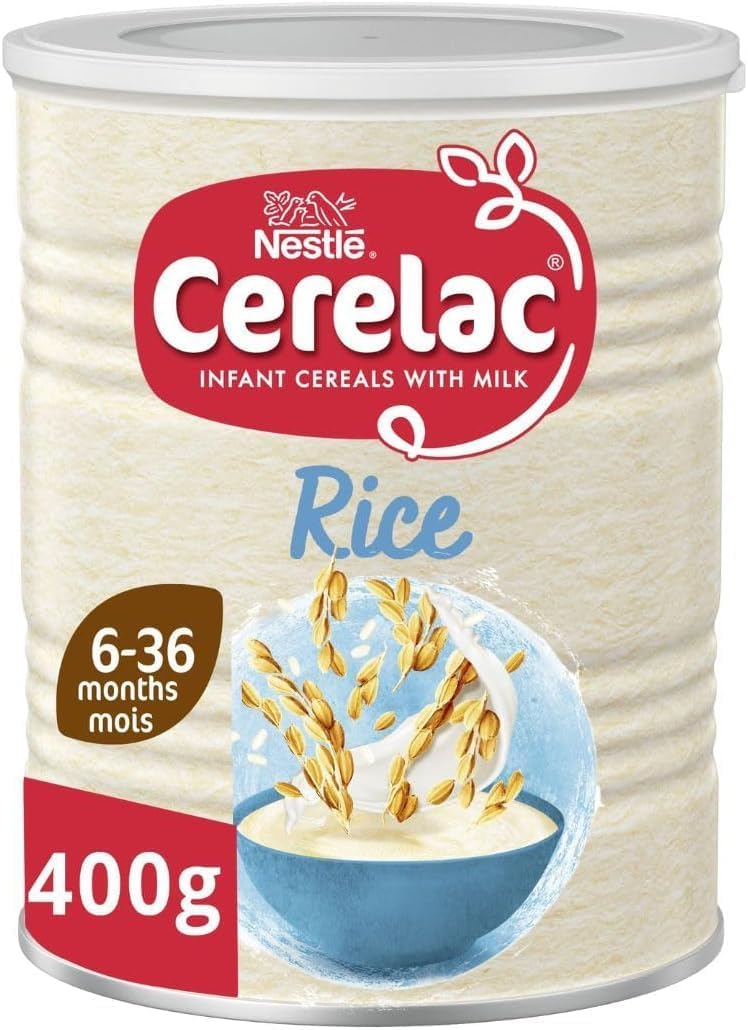 Cerelac Rice with Milk Baby Cereal 6+ Months 400g | Pack of 1
