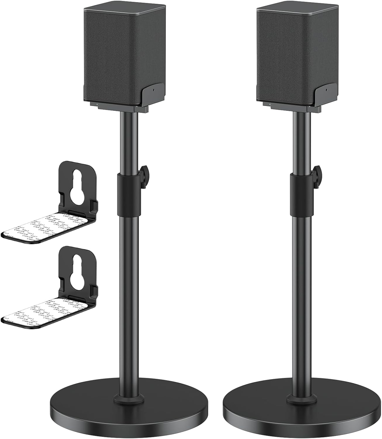 Heavy-Duty Speaker Stands Pair for LG Speaker Stands with LG Soundbar Mount - Height Adjustable Floor Speaker Stands for LG Surround Sound Speaker Stands SPQ8-S S95QR 578S1-S S78S2-S S65S3-S S55TR