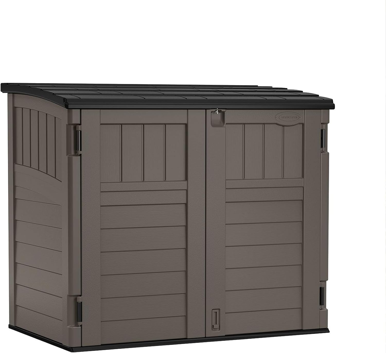 Suncast Kensington Horizontal Storage Shed in Stone Grey